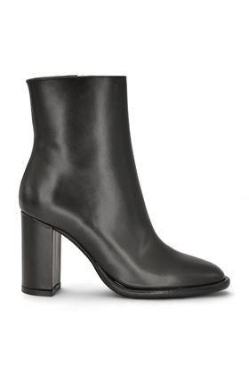 Tronchetto donna in pelle colore nero. LES AUTRES | 2462-PELLE NERA